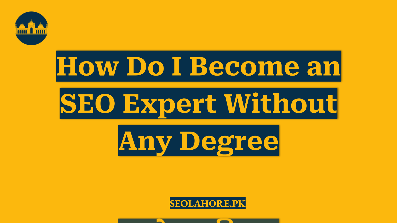 How Do I Become an SEO Expert Without Any Degree