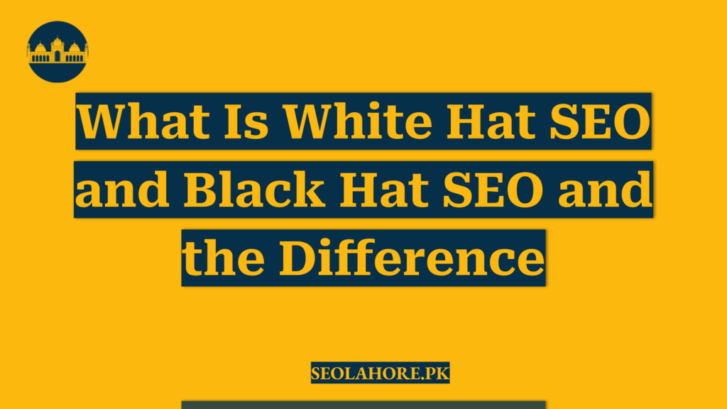 What Is White Hat SEO and Black Hat SEO and the Difference